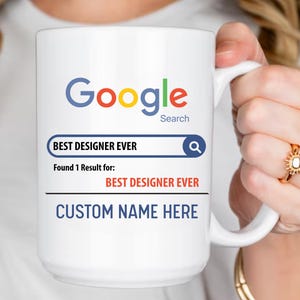 Custom Designer Mug, Gift For Designer, Designer Coffee Mug, Designer Cup, Designer Appreciation Gift, Designer Birthday Gift, Best Designer