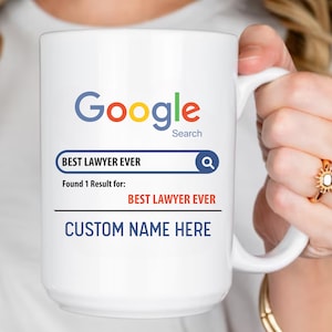 Custom Lawyer Mug, Gift For Lawyer, Lawyer Coffee Mug, Lawyer Cup, Lawyer Appreciation Gift, Lawyer Birthday Gift, Best Lawyer Ever,