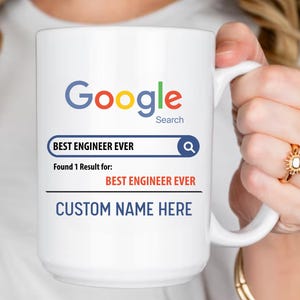 Custom Engineer Mug, Gift For Engineer, Engineer Coffee Mug, Engineer Cup, Engineer Appreciation Gift, Engineer Birthday Gift, Best Engineer