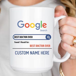 Custom Doctor Mug, Gift For Doctor, Doctor Coffee Mug, Doctor Cup, Doctor Appreciation Gift, Doctor Birthday Gift, Best Doctor Ever,