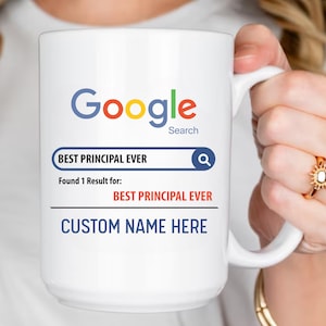 Custom Principal Mug, Gift For Principal, Principal Coffee Mug, Principal Cup, Principal Appreciation Gift, Principal Birthday Gift, Best Pr