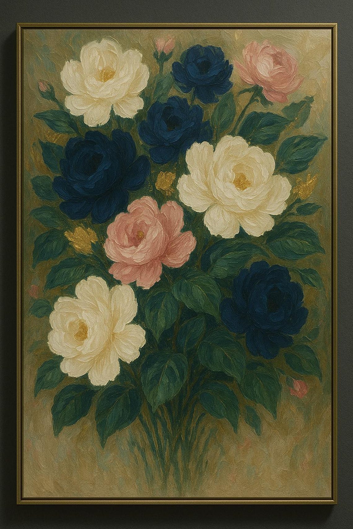 Matte Canvas, Floral Design, Pastel, Lounge, Kitchen, Room, Lobby