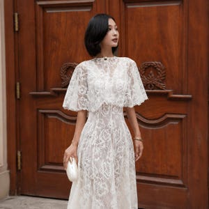 off shoulder white dress maxi Long A Line Wedding Gown 100% natural cotton GARMENT Strapless Lace Midi Dress Country Wedding Dress Color:Light Blue Floral
