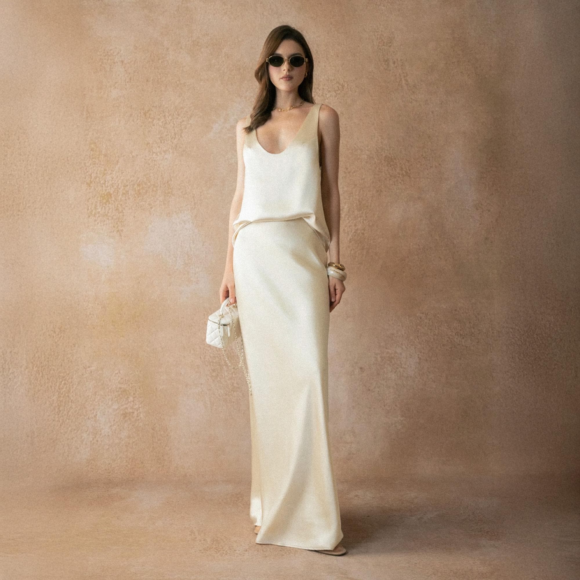 Sleeveless Ivory Womens Maxi Dress - Etsy