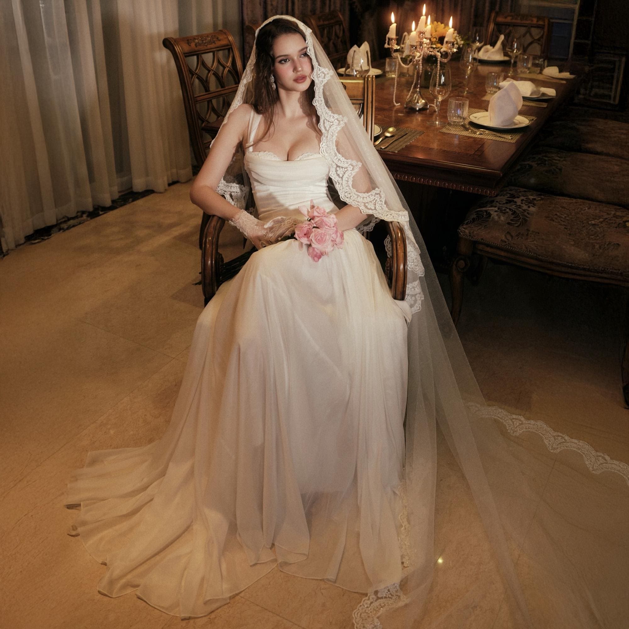Silk Tulle Corset Wedding Dress - Etsy