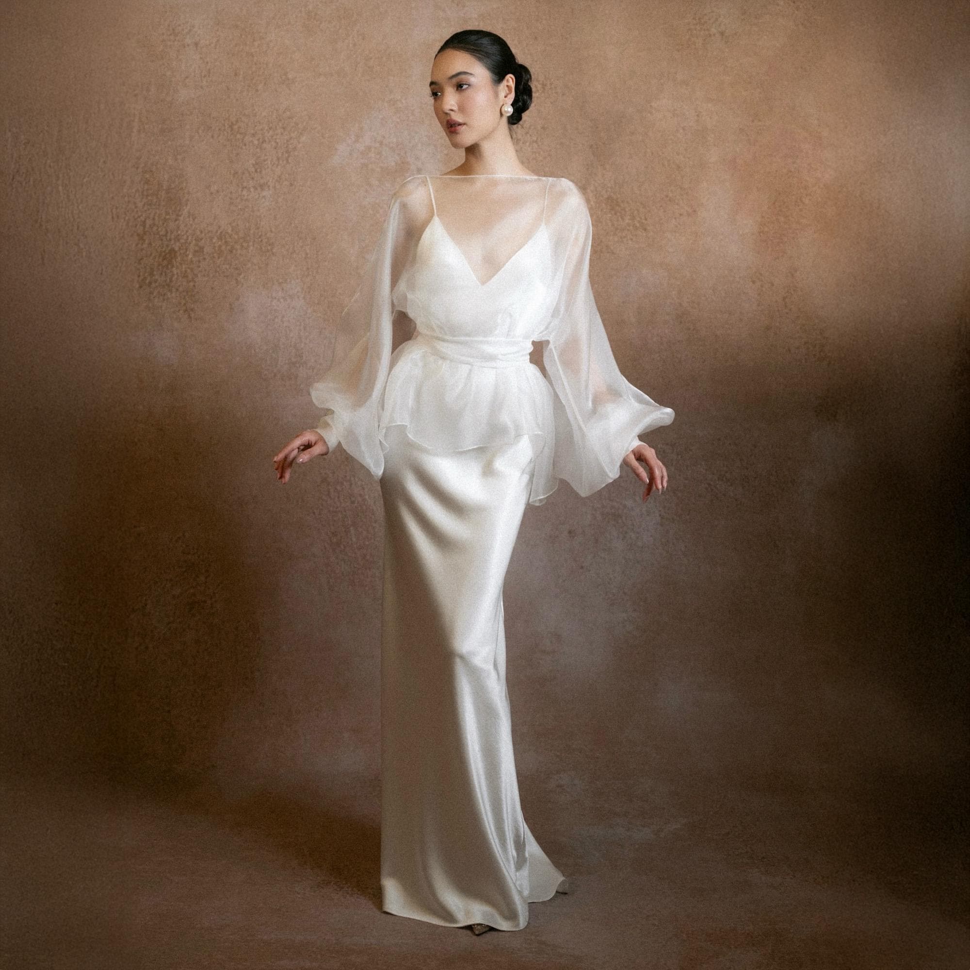 Chiffon Overlay Maxi Dress - Etsy UK