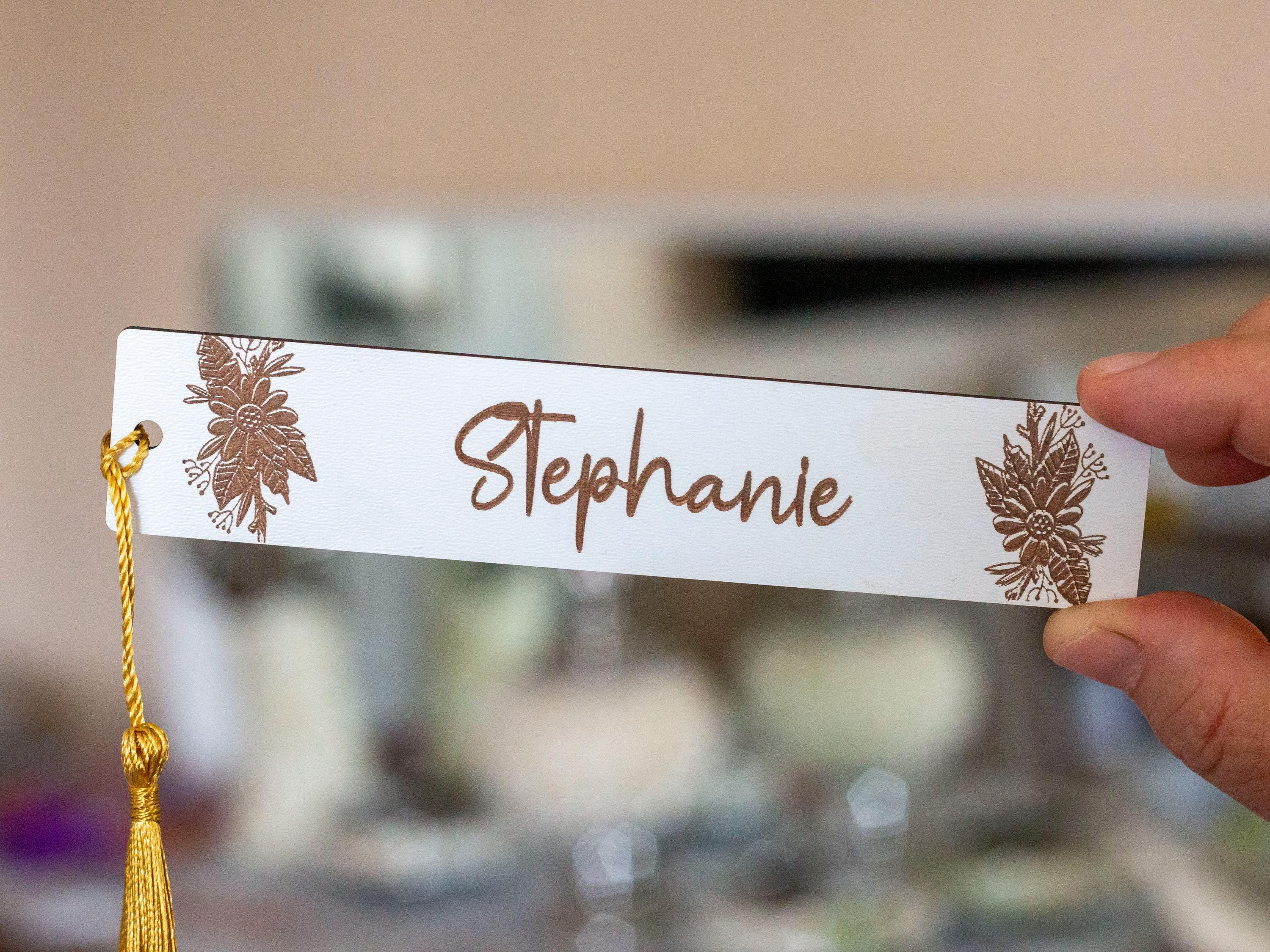 Bookmark Seating Card Rustic Wood Wedding Favor Bookmark: Personalized Place Card Keepsake - Etsy