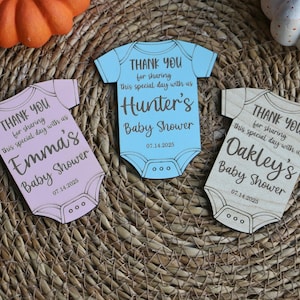 Baby Shower Favors,  Personalized Wooden Magnet, Party Favors for Guests, Gift for Guests, Baby Shower Thank You Gifts, Baby Shower Keepsake