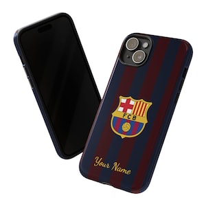 Personalized Barcelona FC Phone Case | Striped Football Club Cover