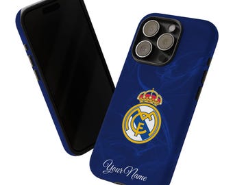 Personalized Real Madrid Phone Case | Hala Madrid Gift | Soccer Case for iPhone and Samsung Galaxy, Football Fan Gift for Him