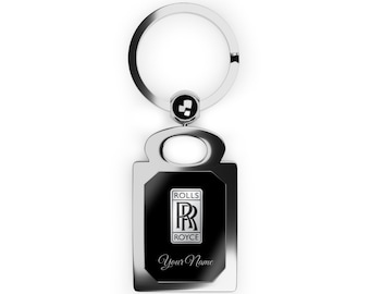 Personalized Rolls Royce Keychain | Custom Name Zinc Alloy Car Keyring