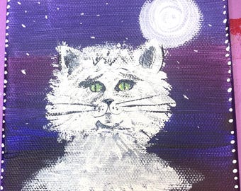 Mystical Full Moon Kitty