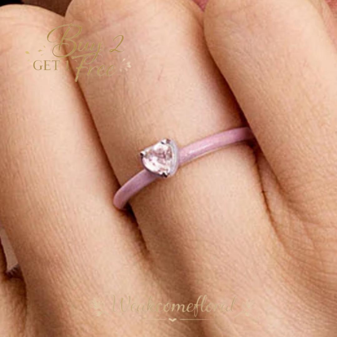 Anello da donna in argento con pietra naturale e cianite Full Eternity