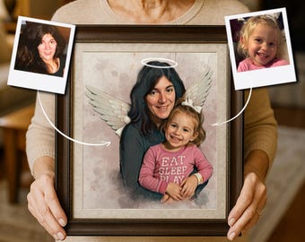 Custom Memorial Portrait | Add Deceased Loved One