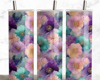 Naadloos bloemmotief, png PNGEgg | Pastelkleurige aquarelbloemen | Digitale download voor sublimatie en knutselen