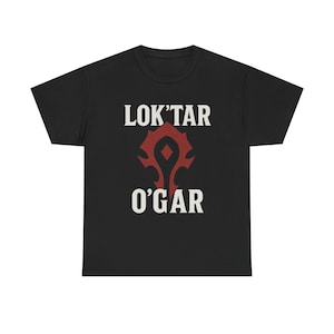 World of Warcraft Unisex Gamer Shirt, Horde Gaming Tee, Gift for Gamers, Heavy Cotton T-Shirt, Video Game Clothing, Gamer Apparel