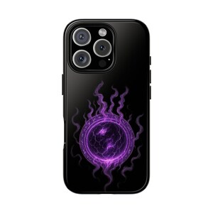 Phone Case Dark Mystic Galaxy Shadow Elemental orb Samsung Ipone Unique Phone Cover, Gift for Fantasy Lovers, Durable Phone Protection