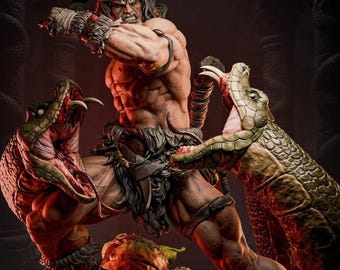 Conan the Barbarian - 3D STL File |  Resin Stl File | FDM Stl File | Instant Download STL | Fan Art Figurine