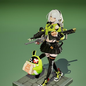 Anby Demara From Zenless Zone Zero - 3D STL File |  Resin Stl File | FDM Stl File | Instant Download STL | Fan Art Figurine