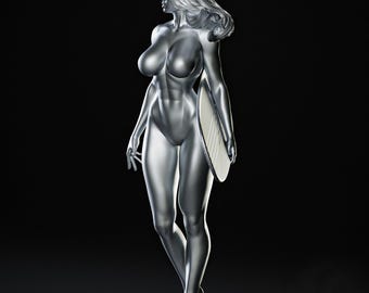 Zilveren surfer uit Fantastic Four - 3D STL-bestand |  Resin stl-bestand | FDM STL-bestand | STL direct downloaden | Fanart-beeldje