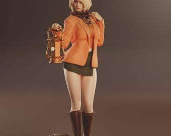 Ashley Graham From Resident Evil - 3D STL File |  Resin Stl File | FDM Stl File | Instant Download STL | Fan Art Figurine