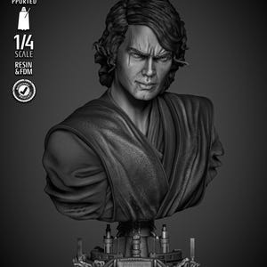 Anakin Skywalker From Star Wars - 3D STL File |  Resin Stl File | FDM Stl File | Instant Download STL | Fan Art Figurine