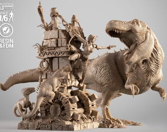 STL-modell för resinskrivare Figur 3D-utskrift - Högkvalitativt diorama