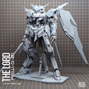 ASW-G-01 Gundam Bael 1/100 High Quality Robot - 3D STL File |  Resin Stl File | Stl File | Instant Download STL | Fan Art Figurine
