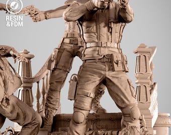 STL Model for Resin Printer Figure 3D Printing - High Quality Diorama
