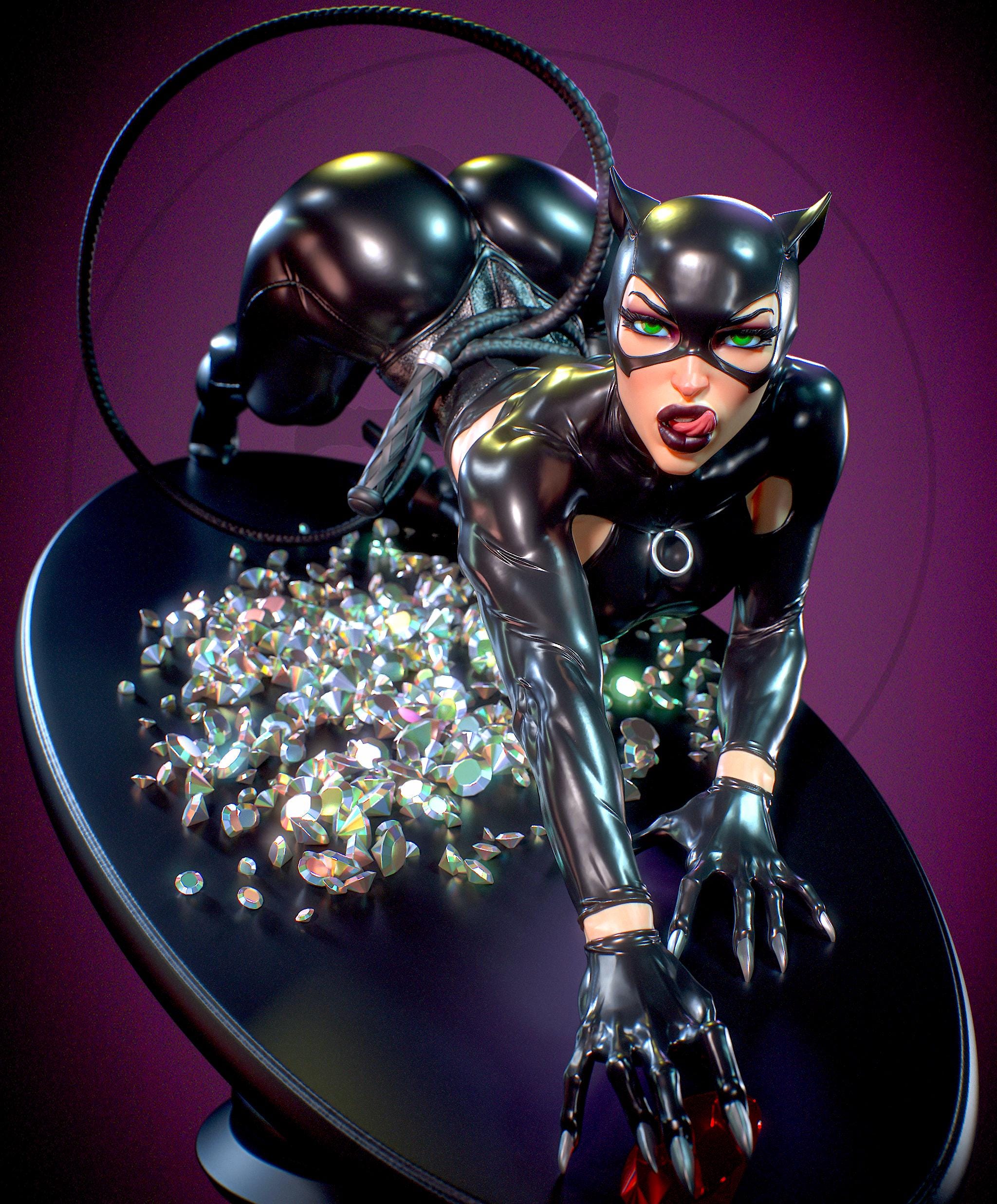 Catwoman Statue - Etsy