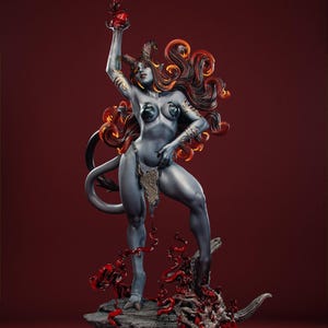Red Sonja - 3D STL File |  Resin Stl File | FDM Stl File | Instant Download STL | Fan Art Figurine