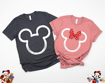 Mickey-Minnie Mouse Shirt, Disney couple shirt, Disney Family Shirt, Custom Disney Shirt, Disney Matching, Disneyworld Shirt