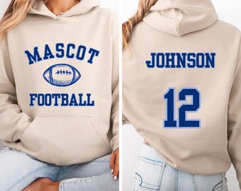 Custom Football Mom Sweatshirt, Personalized Football Sweatshirt, Game Day Football Sweatshirts