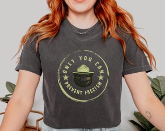 Camiseta antifascista de Comfort Colors: inspirada en los parques nacionales