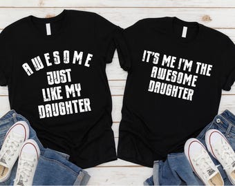 Funny Shirt for Men, Awesome Like My Daughter, Fathers Dad Gift, Gift from Daughter, Husband Gift, Funny Dad Shirt, Funny Dad T-shirt Daddy