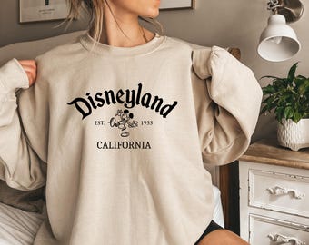 Disneyland Sweatshirt, Vintage Mickey Sweatshirt, Disneyland Vintage Sweat, Family Disney Shirt, Disney Trips Shirt, Disney Crewneck Sweater