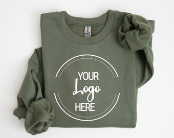 Custom Logo Sweatshirt, Small Business Custom Logo, Real Estate Sweatshirt, Team Staff Logo Shirt, Custom School Logo Shirt, Company Logo