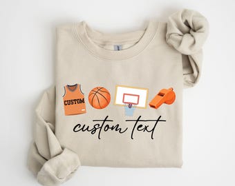 Custom Basketball Season Sweatshirt, Basketball Tis the Season Sweatshirt, Basketball Mom, Custom Basketball Mom Sweatshirt