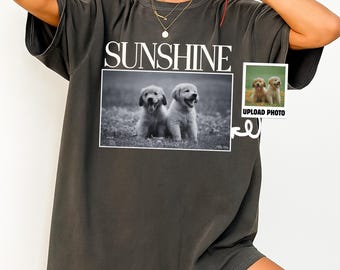 Custom Pet Photo Shirt, Personalized Comfort Colors Pet Shirt, Custom Picture Pet Shirt, Dog Lover Gift, Cat Lover Gift, Pet Loss Gift