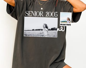 Personalized Senior 2026 Shirt, Custom Photo Comfort Colors Senior Shirt, Class of 2026 Shirt, Graduation Tee, Senior Gift, Proud Senior Tee