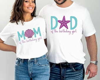 Mermaid Birthday Shirt, Mermaid Shirt, Matching Family Birthday Shirts, Birthday Girl Matching Shirts, Under The Sea Shirts, Party T-Shirt