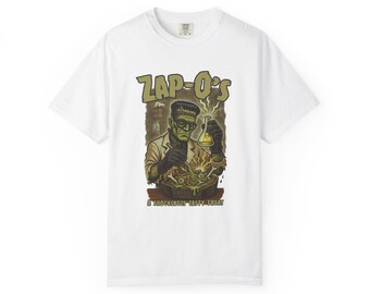 Vintage-Inspired Unisex T-Shirt: Frankenstein Cereal Parody Tee | Vintage Halloween Shirt