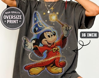 Comfort Colors® Mickey Mouse Fantasia Sorcerer Shirt, Disney Fantasia Shirt, Disneyland Trip Tee