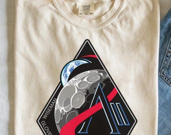 Comfort Colors® NASA Artemis 2 Mission Logo Adult Shirt | NASA Shirts | Retrun To The Moon Shirt