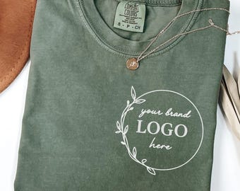 Camiseta Comfort Colors® con logotipo personalizado, diseño personalizado, de algodón hilado en anillo.
