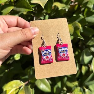 Boucles d'oreilles pendantes Sour Candy : nerd Clusters Trolli, Twizzlers, Skittles, Airhead Xtremes, Sour Punch