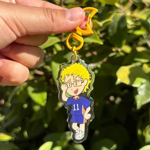 HQ Snarky Middle Blocker Volleyball 2.5 Inch Acrylic Epoxy Keychain