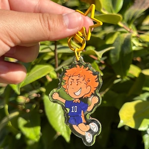 HQ Jumping Volleyball Boy 2.5 Acrylic Epoxy Keychain