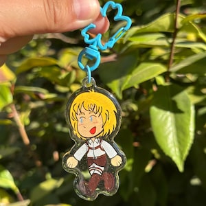AOT SNK Ocean Boy 2.5 Inch Acrylic Epoxy Keychain with Glitter