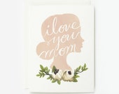 I Love You Mom Card 1pc